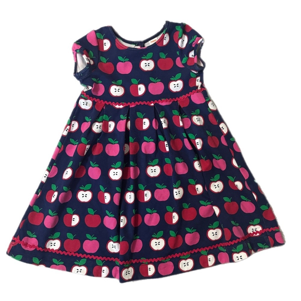 Gymboree Girls Candy Apple Red & Navy Blue Ponte Dress Size 8